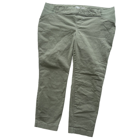 Old Navy Pixie Women's Green Ankle Pants Size 12 Regular - Picture 1 of 5
